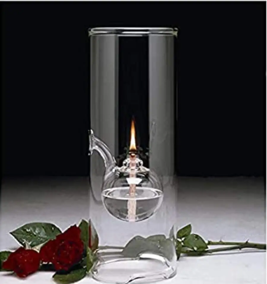 Borosilicate Glass Cylinder Oil Lamp - Image 8
