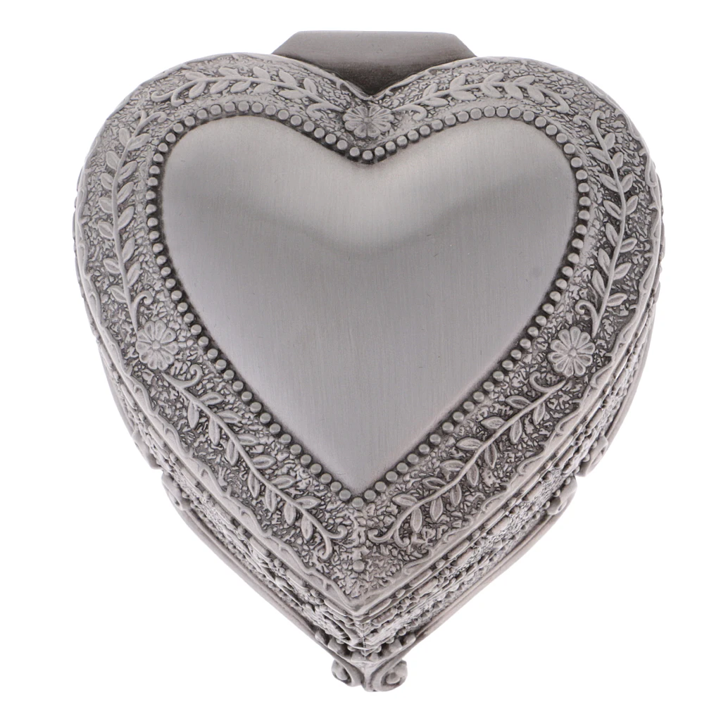 Vintage Heart-Shaped Trinket Box - Image 6