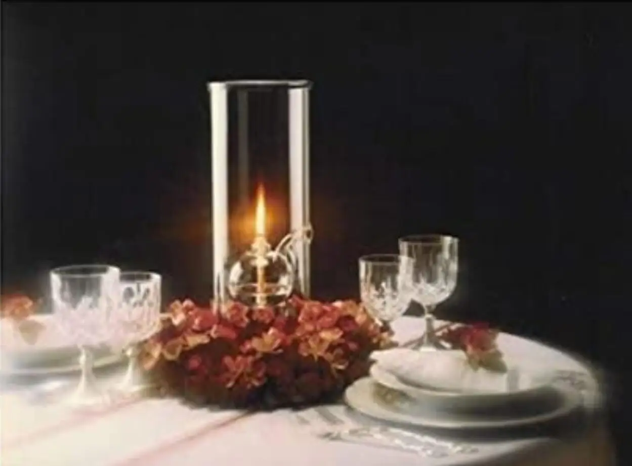 Borosilicate Glass Cylinder Oil Lamp - Image 3