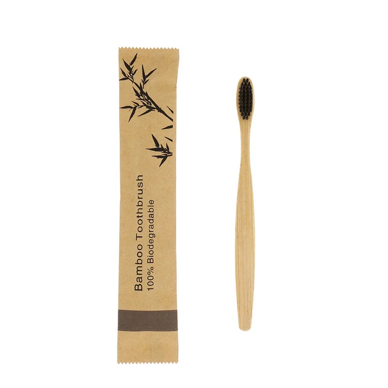 10Pcs Bamboo Toothbrush Eco Friendly Wooden Tooth Brush Soft Bristle Tip Charcoal Adults Oral - Image 19