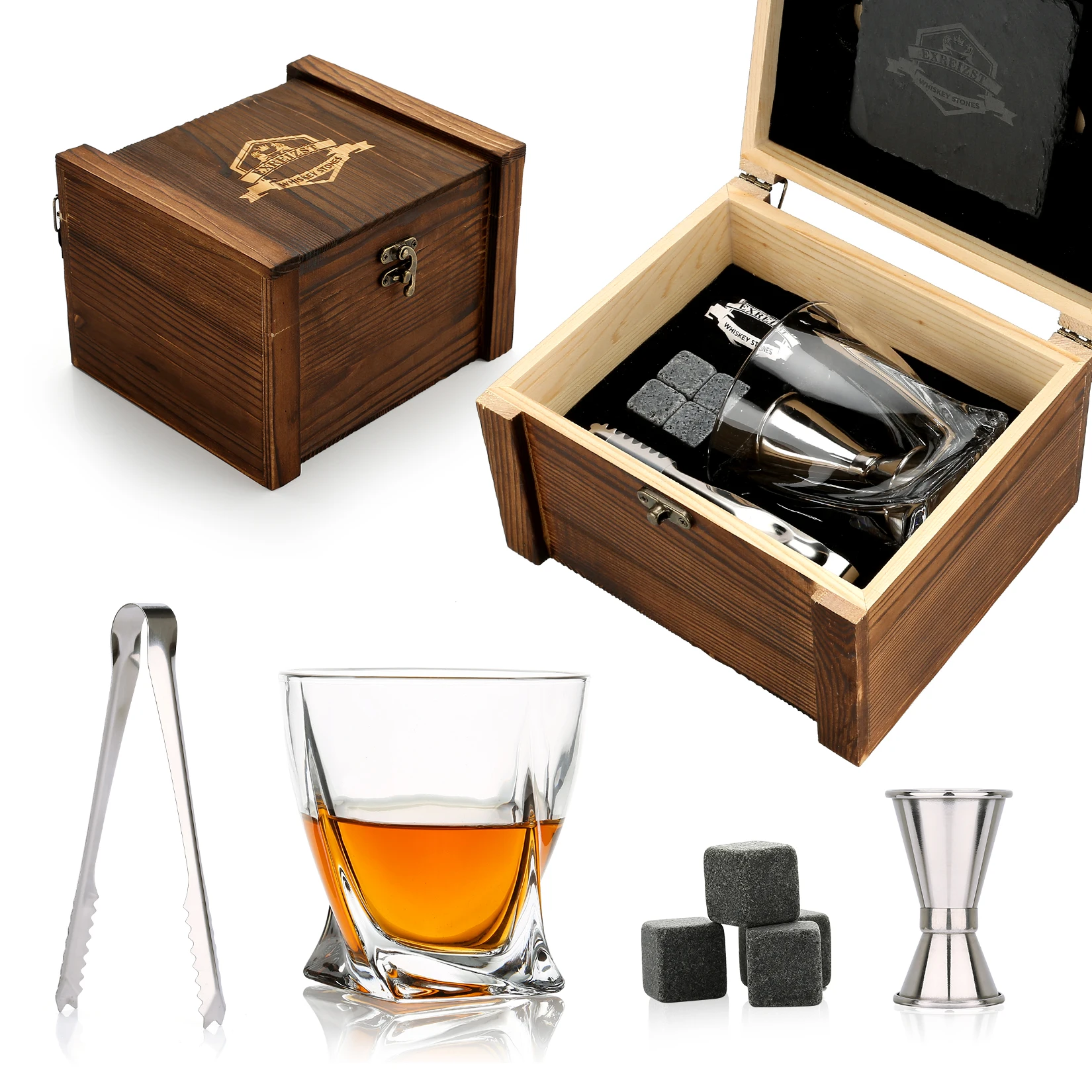 Granite Whiskey Stones & Glass Set - Image 8