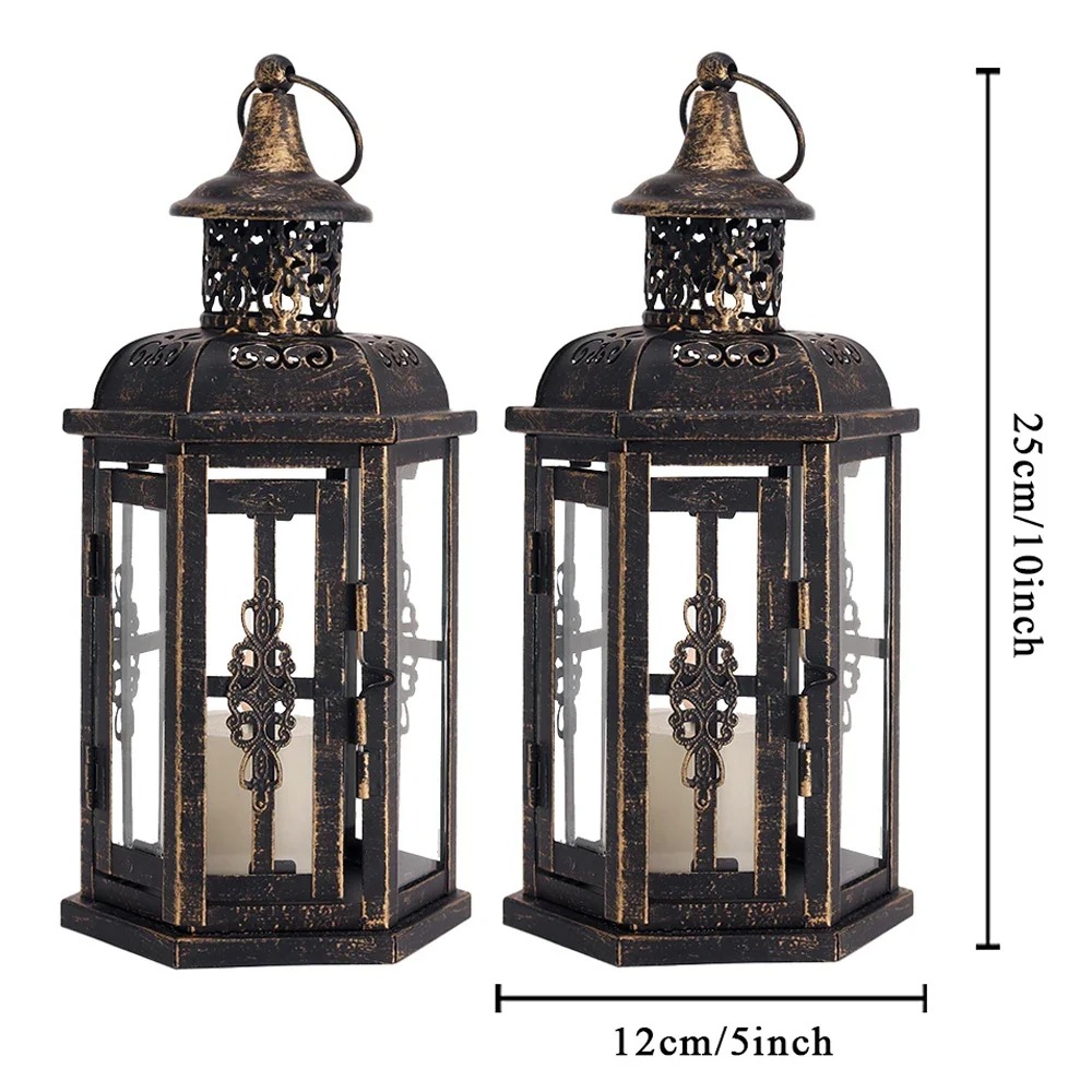 Vintage Nordic Hanging Candle Lantern - Image 7