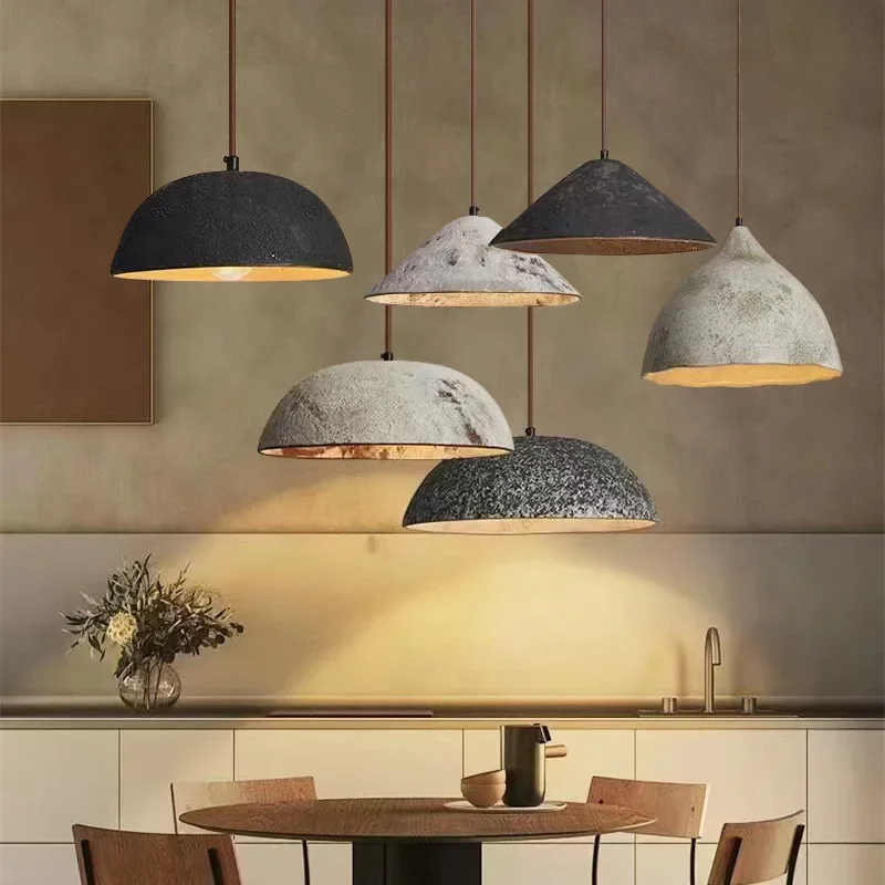 Ceramic & Wood Pendant Light
