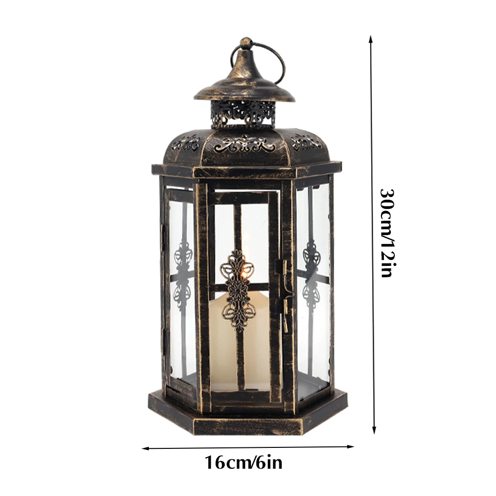 Vintage Metal Candle Lantern - Image 8