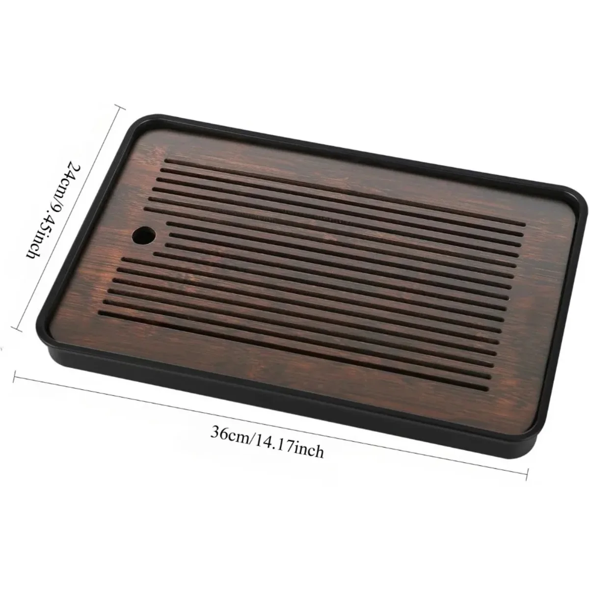 Portable Detachable Bamboo Tea Table Dry Wet Dual Use KungFu Tea Tray with Drainage - Image 6