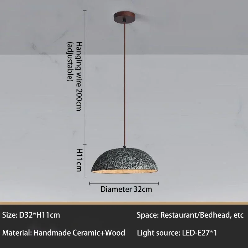 Ceramic & Wood Pendant Light - Image 13