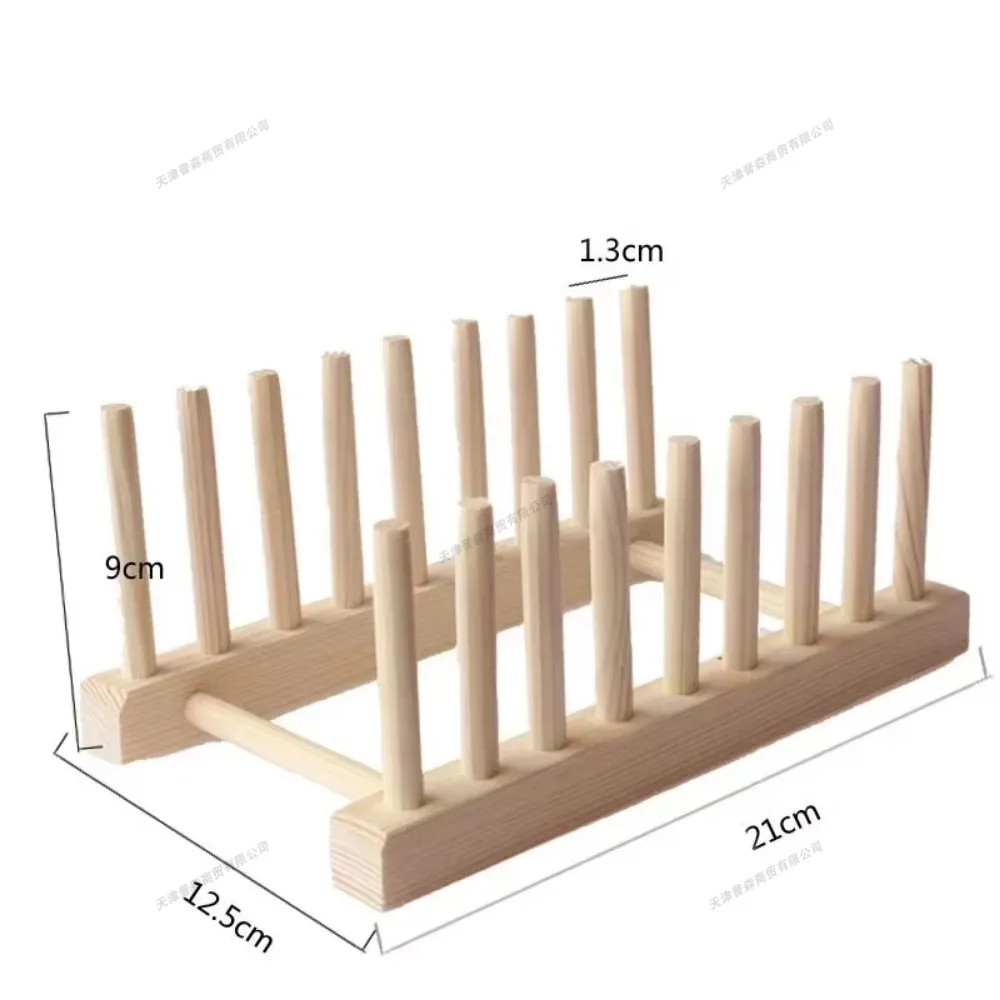 DIY Locker Bamboo Drain Rack Wooden Plate Rack Dish Rack Kitchen Organizer for Plates/Cutting - Image 6