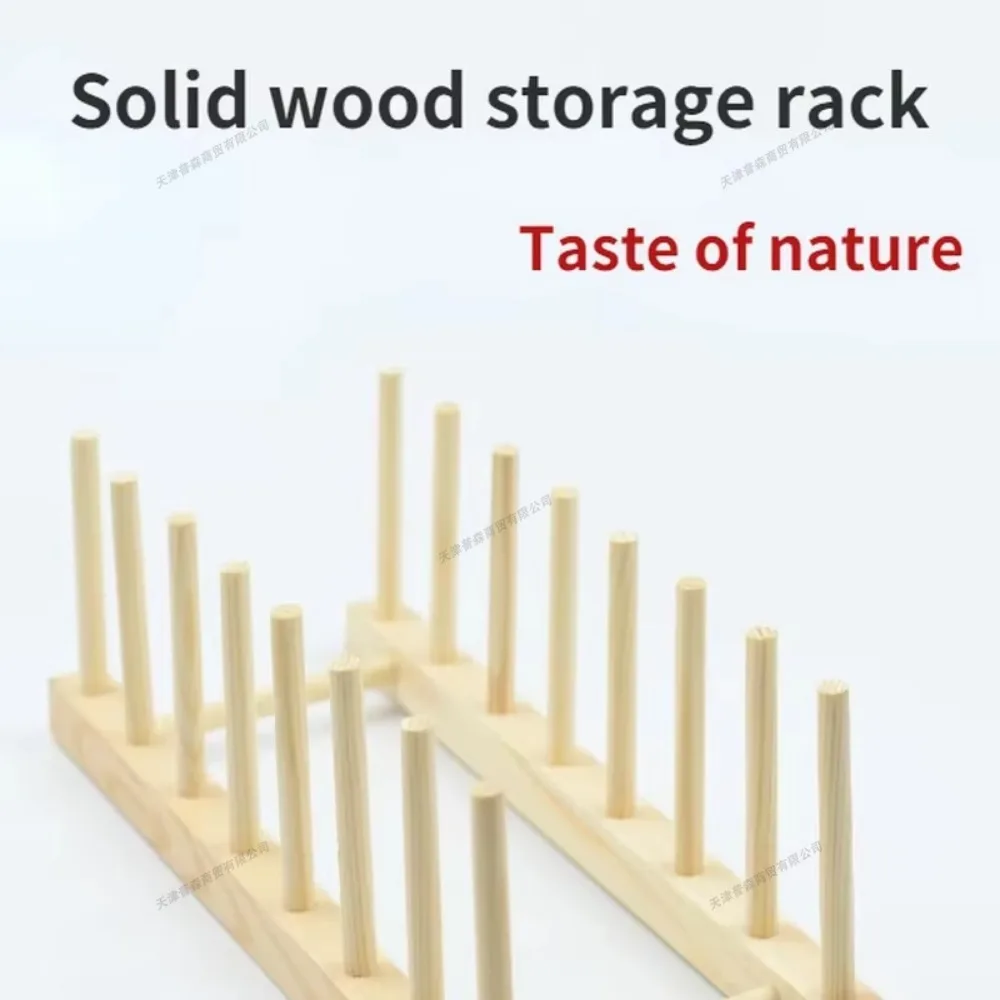 DIY Locker Bamboo Drain Rack Wooden Plate Rack Dish Rack Kitchen Organizer for Plates/Cutting - Image 5