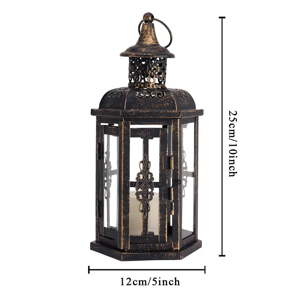 Vintage Nordic Hanging Candle Lantern - Image 8