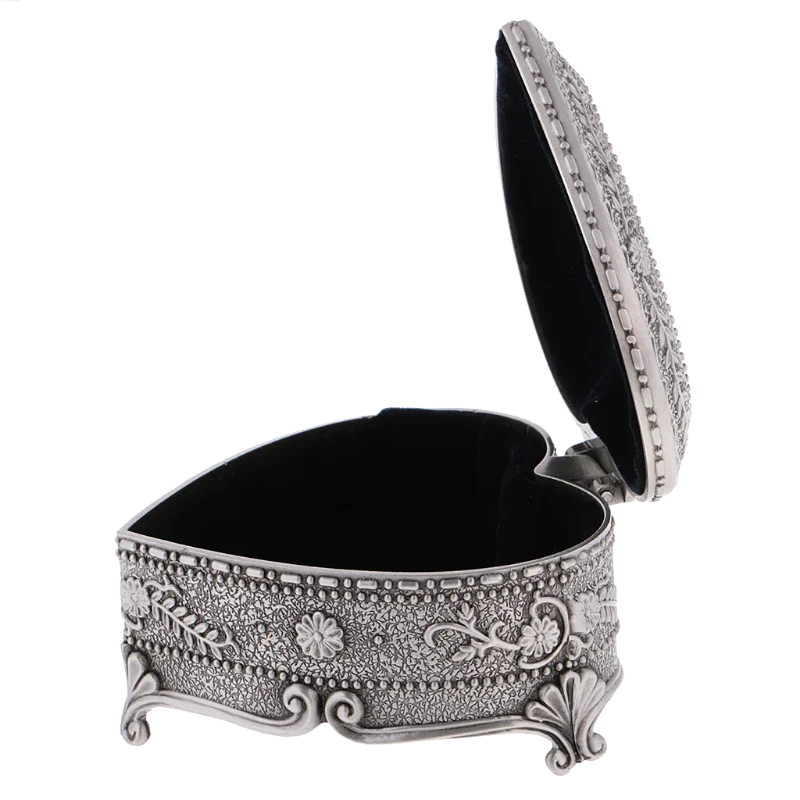 Vintage Heart-Shaped Trinket Box