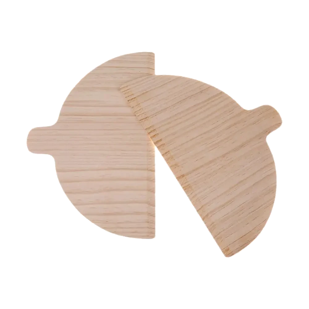 Two-Piece Pine-Wood Pizza Peel Set