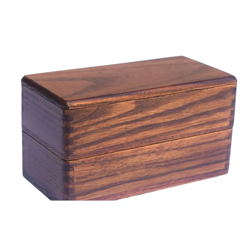 Double-Layer Wooden Bento Box